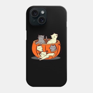 Cats in pumpkin Phone Case