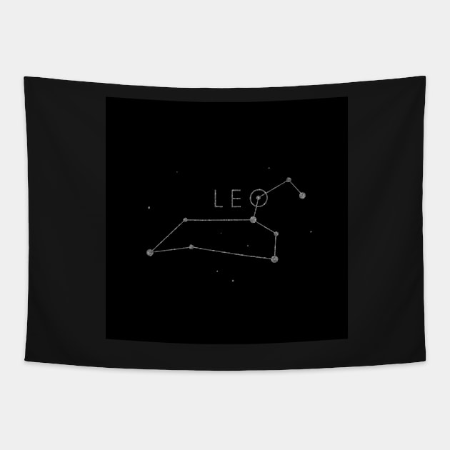 Zodiac sign constellation - leo Tapestry by Ranp