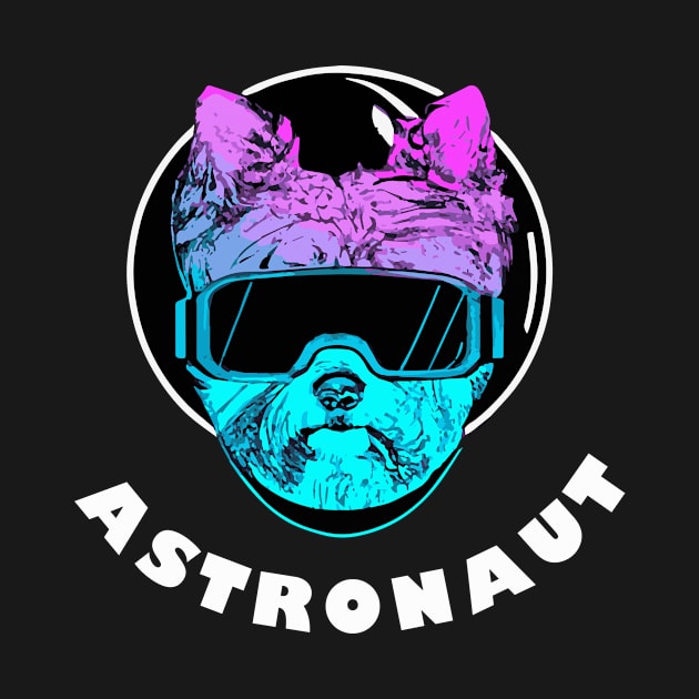 Astronaut Yorkshire Terrier Retro Dog Lover Yorkie by BetterManufaktur