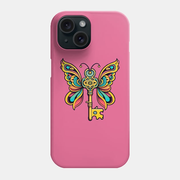 Magic Winged Key Phone Case by CatCoconut-Art