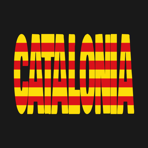 Catalonia flag stencil by Kuni Art