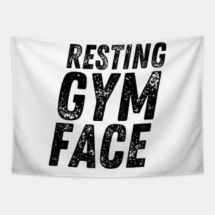 Resting Gym Face Tapestry