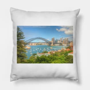 Sydney Harbour .. Sunday Arvo Pillow