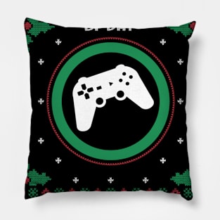 Montessori Teacher By Day Gamer By Night - Ugly Christmas Gift Idea Pillow