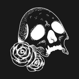 Skull with Roses | Skull | Bones | Halloween T-Shirt