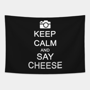 Keep Calm and Say Cheese Tapestry