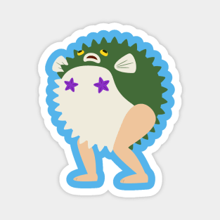 Reverse Mermaid - Pufferfish Magnet