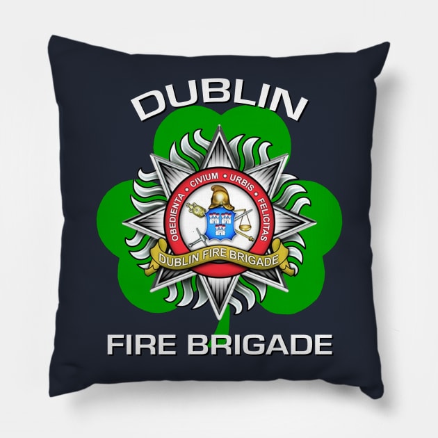 Dublin Fire Brigade Pillow by ianscott76