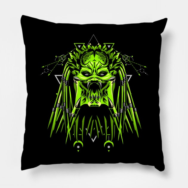 green predator king Pillow by SHINIGAMII