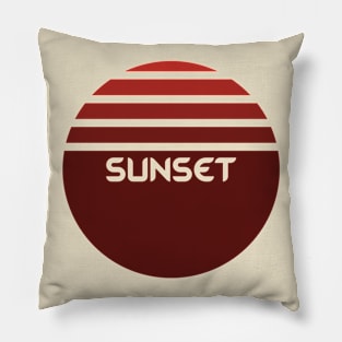 Sunset Corp Logo Pillow