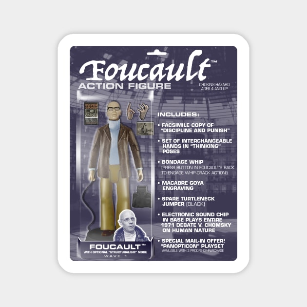 Foucault Action Figure Magnet by GiantsOfThought