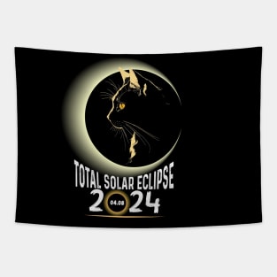 Solar Eclipse 2024 Shirt Total Eclipse April 8th 2024 Cat Tapestry