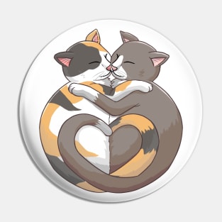 Cosy Kitties (Calico & Tuxedo) Pin