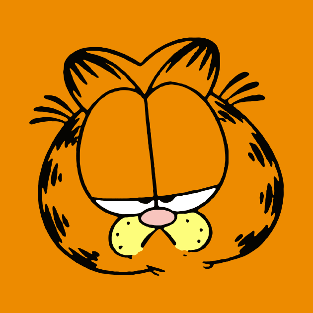 Grumpy Face of Orange Lasagna Cat by HeyListen