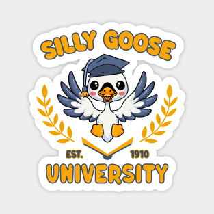 Cute Kawaii Goose - Silly Goose University Magnet