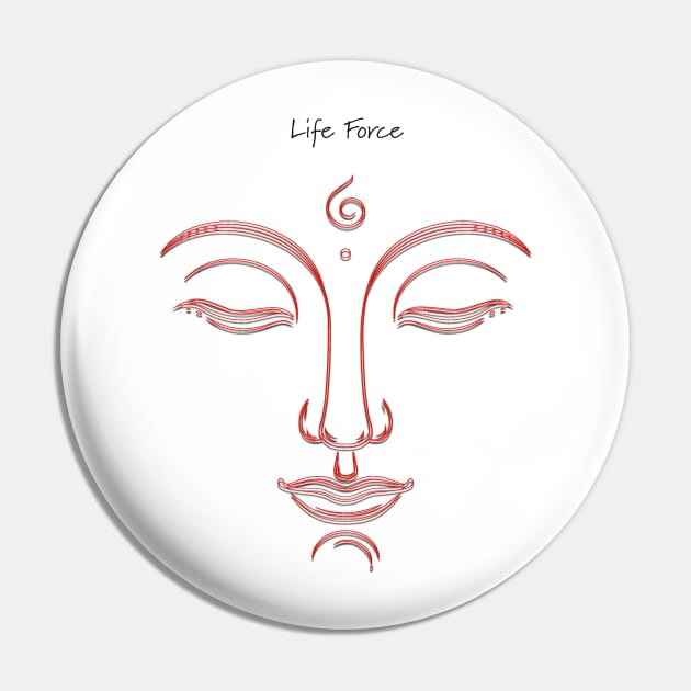 Buddha Babe | Life Force | Inspirational Streetwear Pin by JTEESinc