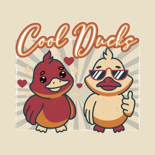 Vintage Cool Ducks, funny dukcs T-Shirt