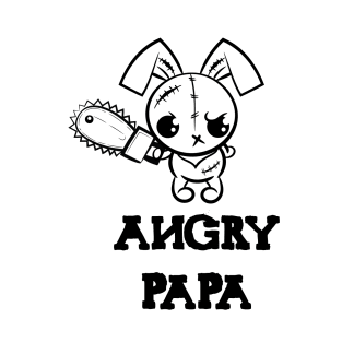 Angry Papa Grumpy Voodoo Bunny T-Shirt