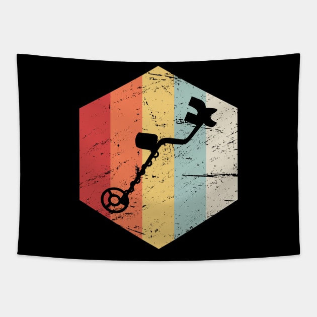 Retro Vintage Metal Detector Tapestry by MeatMan