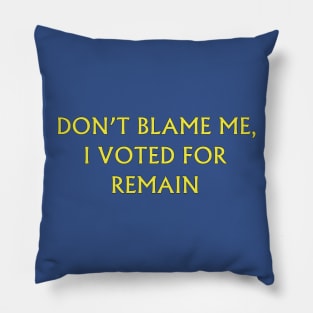 Post-Referendum Blues Pillow