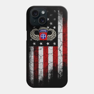 82nd Army Airborne Division Shirt US Flag Vintage Men Women Phone Case