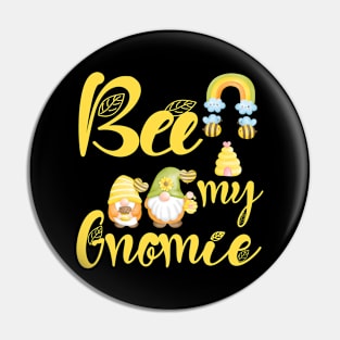 Bee Dwarf Garden Gnome Valentine's Day Pin