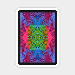 Psychedelic Abstract colourful work 102 Magnet