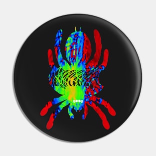 Tarantula Silhouette V28 (Tie Dye) Pin