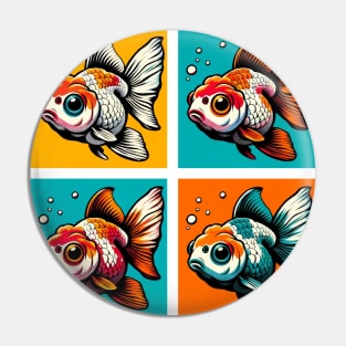 Pop Sarasa Comet Goldfish - Cool Aquarium Fish Pin