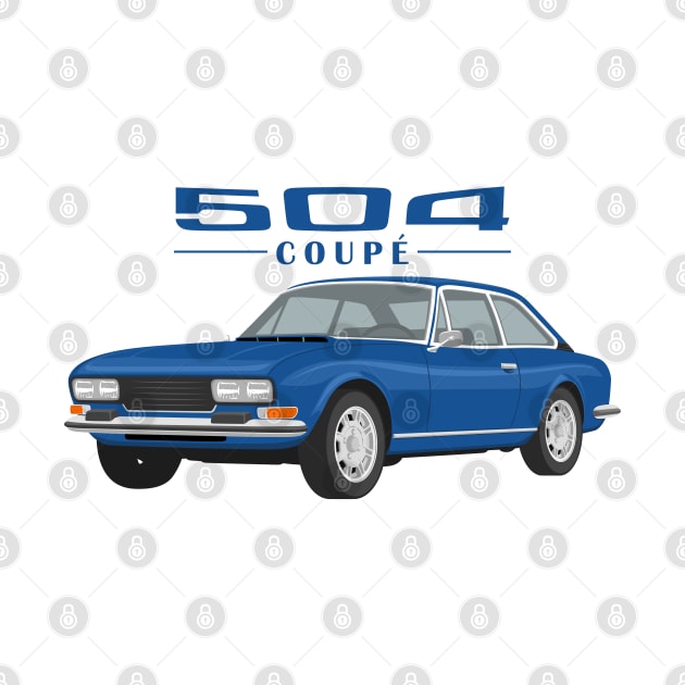 504 Coupé Cabriolet Coupe blue by creative.z