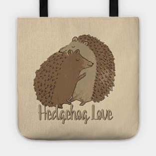 Cute watercolor hedgehog love hedgehugs watercolour watercolour hedgehugs Tote