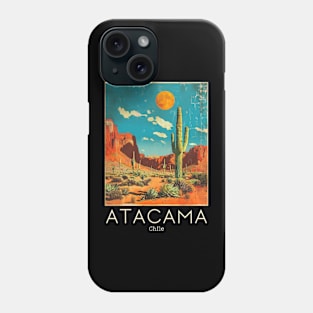 A Vintage Travel Illustration of Atacama Desert - Chile Phone Case