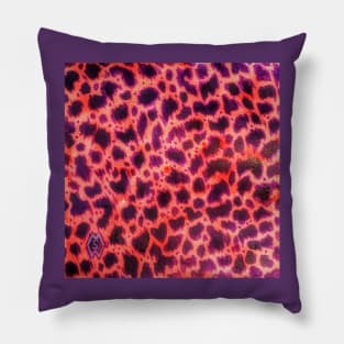 Purple Pink Leopard Pillow