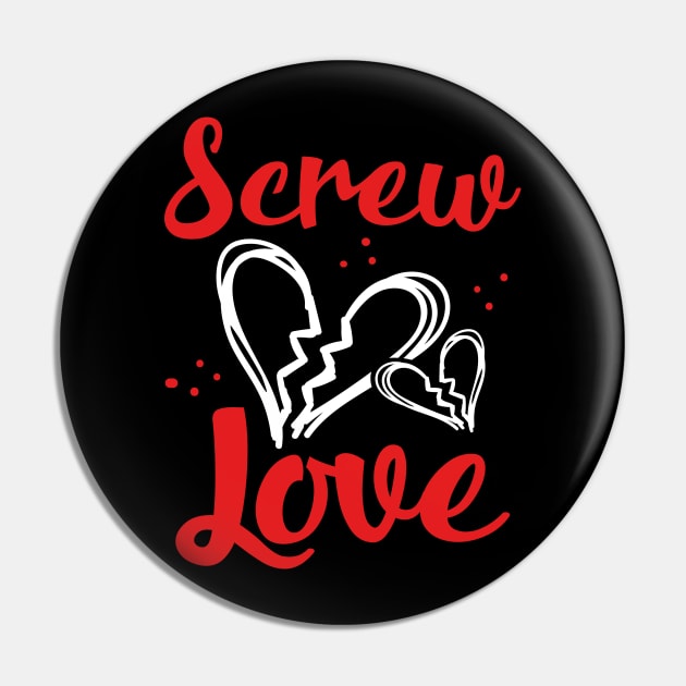 Screw Love Pin by DancingDolphinCrafts