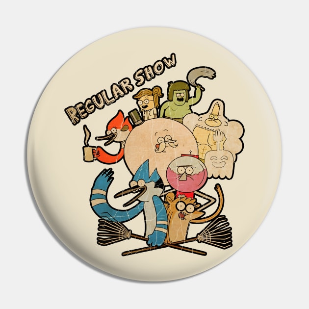 Sitcom Regular Show Vintage Pin by minimalistix