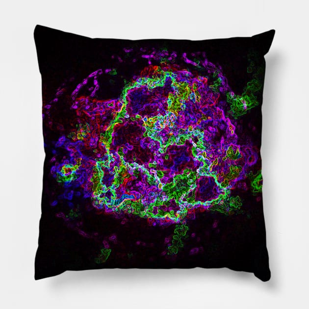 Black Panther Art - Glowing Edges 594 Pillow by The Black Panther