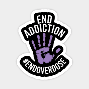End Addiction Stop Drug Overdose Awareness Recovery Support Magnet
