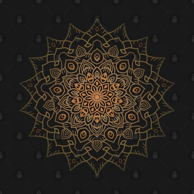 Orange Mandala by FlyingWhale369