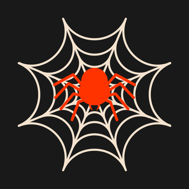 Orange Spider, White Web by Kyarwon