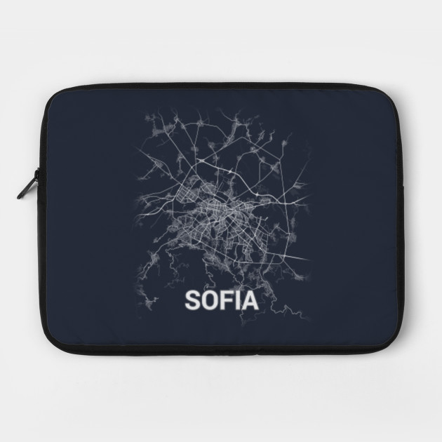 Sofia Bulgaria Sofiya City Map Sofia Laptop Case Teepublic