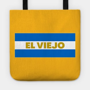 El Viejo City in Nicaraguan Flag Colors Tote