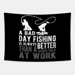 Bad Day Fishing Funny Sarcastic Novelty Gift Funny Fishing Tapestry