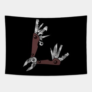 Multi-Tool Pocket Knife Tapestry