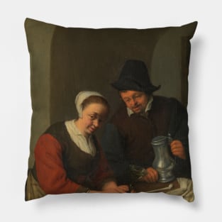 The Confidential Interview by Adriaen van Ostade Pillow