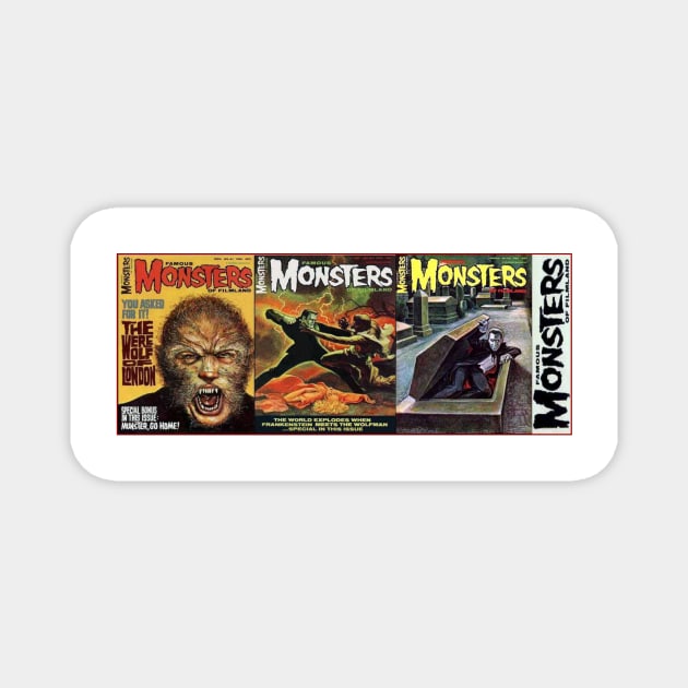 Classic Famous Monsters of Filmland Series 10 Magnet by Starbase79