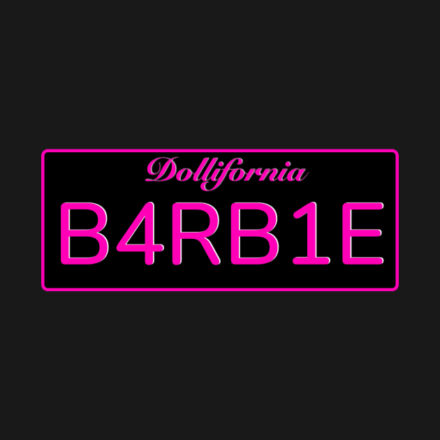 Barbie License Plate B4RB1E by FAT1H