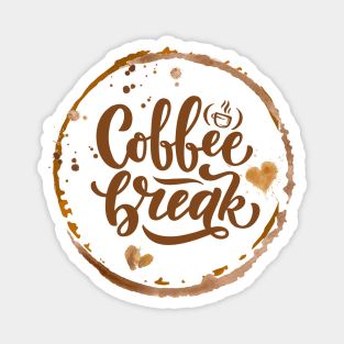 Coffee Break Love: A Stained Affection Magnet