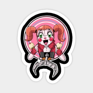 Pack Stickers Ballora, Chica, Freddy and Foxy fnaf SL Magnet for Sale by  akaruiyumme