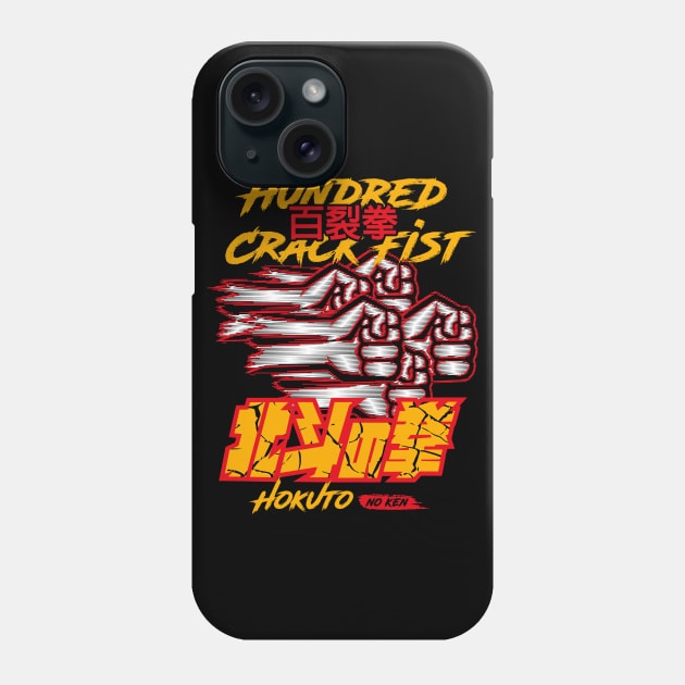 Hokuto No Ken Hundred Fists Phone Case by TEEWEB