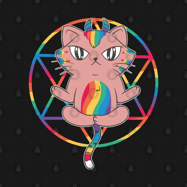 Rainbow Magic: Horned Cat with a Colorful Twist! by Life2LiveDesign